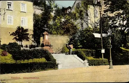 Ak Meißen an der Elbe, Böttgerdenkmal