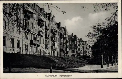 Ak Mannheim in Baden, Rennershofstraße