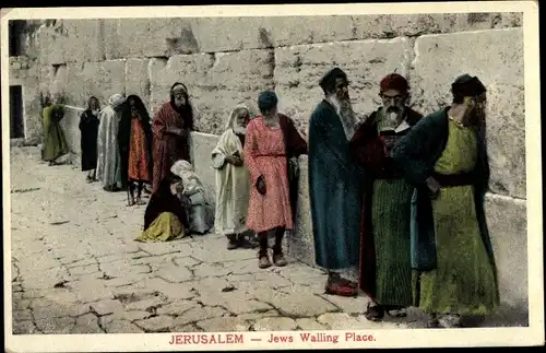 Ak Jerusalem Israel, Klagemauer
