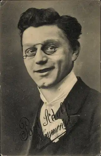 Ak Humorist und Komiker Paul Adolph, Portrait