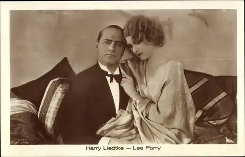 Ak Schauspielerin Lee Parry, Schauspieler Harry Liedtke, Portrait