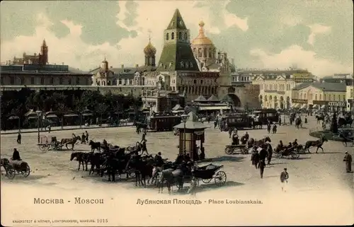 Ak Moskau, Russland, Place Lubianskala