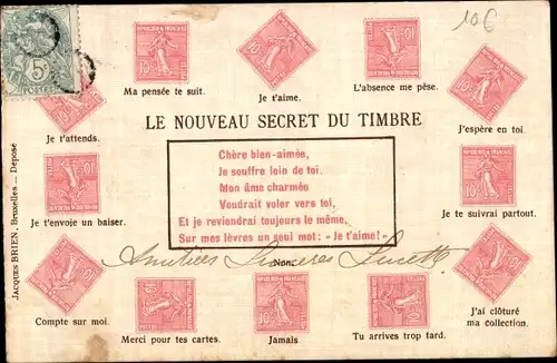 Ak Das neue Geheimnis der Briefmarke