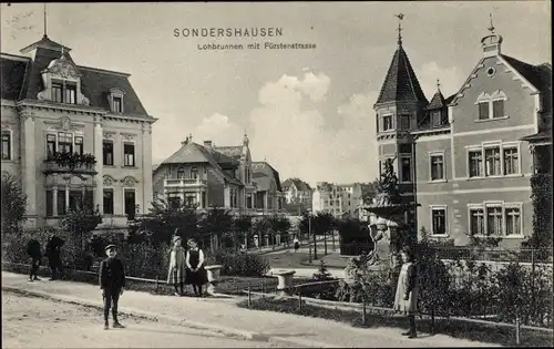 Ak Sondershausen im Kyffhäuserkreis Thüringen, Lohbrunnen, Fürstenstraße