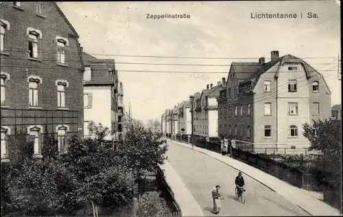 Ak Lichtentanne Sachsen, Zeppelinstraße