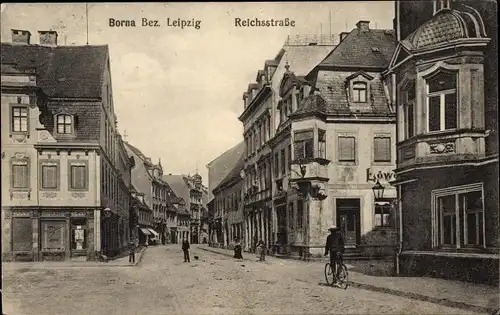 Ak Borna im Kreis Leipzig, Reichsstraße