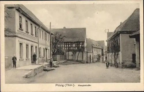 Ak Pölzig in Thüringen, Hauptstraße