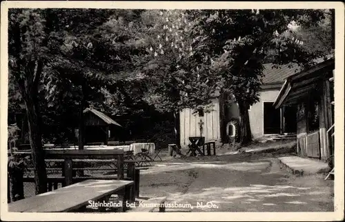 Ak Krummnußbaum in Niederösterreich, Partie am Steinbründl
