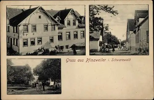 Ak Pfinzweiler Straubenhardt im Schwarzwald, Ortsansichten