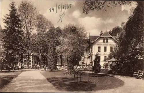 Ak Karlsbad im Kreis Karlsruhe Baden Württemberg, Café Freundschaftssaal