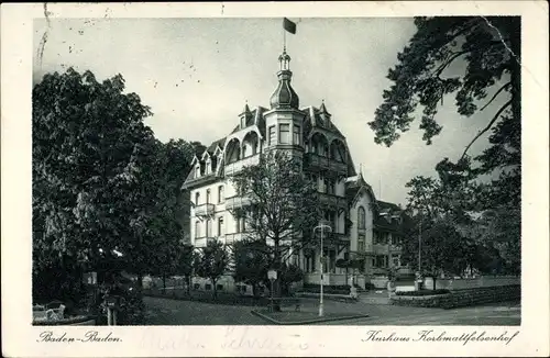 Ak Baden Baden im Stadtkreis Baden Württemberg, Kurhaus Korbmattfelsenhof