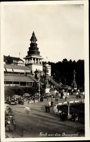 Ak Berlin Grunewald Halensee, Partie im Lunapark