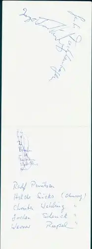 Klapp Ak Schulau, Hamburger Hafenkonzert 1968, Autogramme, Schauspieler, Wehling, Paulsen, Schenck