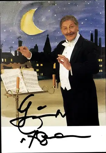 Foto Schauspieler Günther Pfitzmann, Portrait, Autogramm