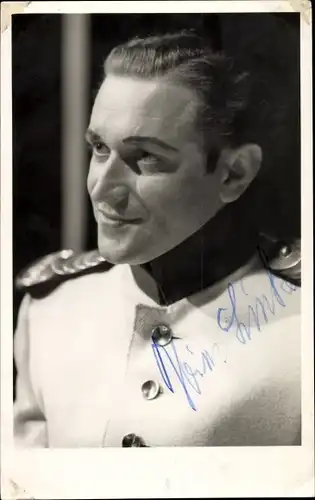 Foto Schauspieler Heinz Linke, Portrait, Autogramm