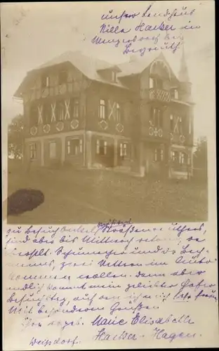 Foto Ak Menzersdorf ? bei Bayreuth, Landhaus Villa Hacker