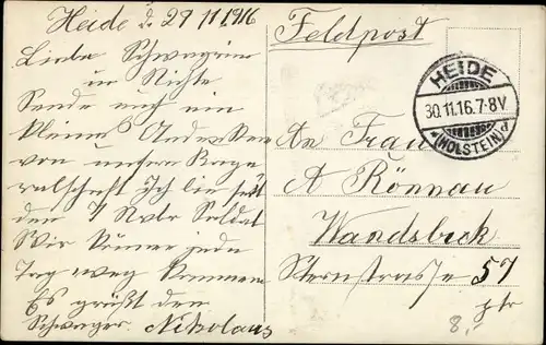 Foto Ak Heide in Holstein, Deutsche Soldaten in Uniformen, I WK