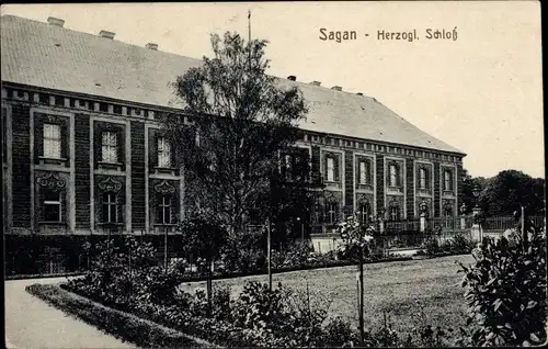 Ak Żagań Sagan Schlesien, Herzogliches Schloss