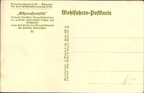 Ak Ostpreußen, Ostpreußische Flüchtlinge, Pferdekarren, I. WK, Ostpreußenhilfe