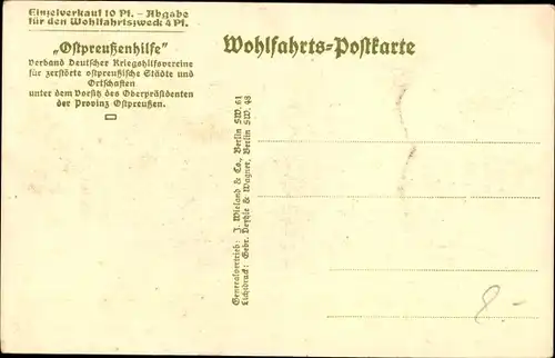 Ak Ostpreußen, Ostpreußische Flüchtlinge, Pferdekarren, I. WK, Ostpreußenhilfe