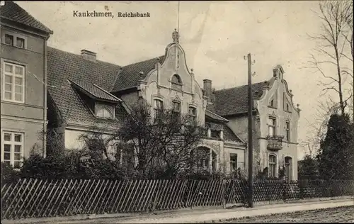 Ak Jasnoje Kaukehmen Ostpreußen, Reichsbank