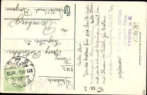 Ak Pécs Fünfkirchen Ungarn, Reformierte Kirche