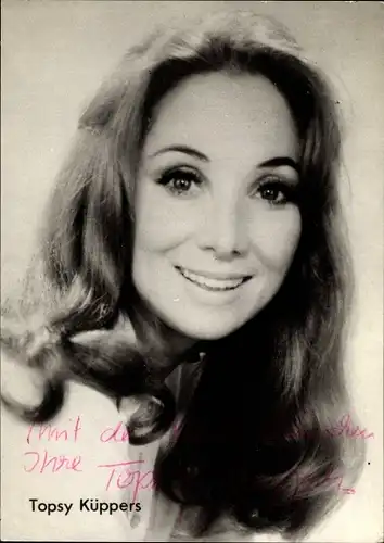 Ak Schauspielerin Topsy Küppers, Portrait, Autogramm