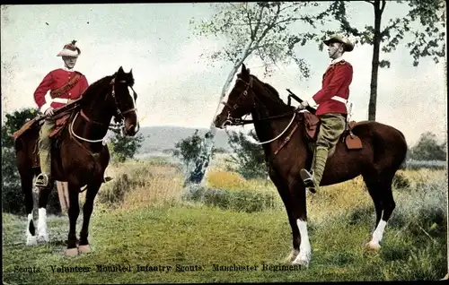 Ak Scouts, freiwillige berittene Infanterie-Scouts, Manchester Regiment