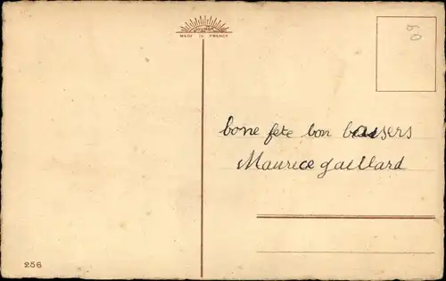 Ak Hunde und Biene, Flechtkorb, Blumen