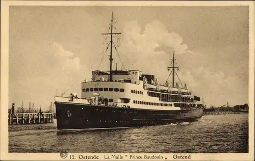 Ak Ostende Ostende Westflandern, La Malle Prinz Baudouin