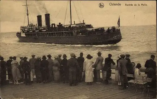 Ak Ostende Westflandern, Rückkehr der Malle