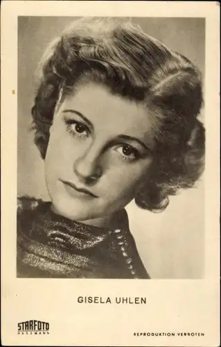 Ak Schauspielerin Gisela Uhlen, Portrait
