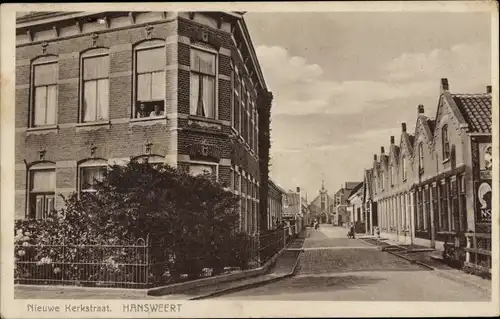 Ak Hansweerd Hansweert Zeeland Niederlande, Nieuwe Kerkstraat