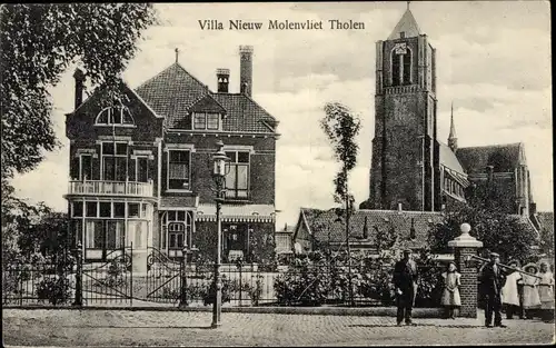 Ak Tholen Zeeland Niederlande, Villa Nieuw Molenvliet