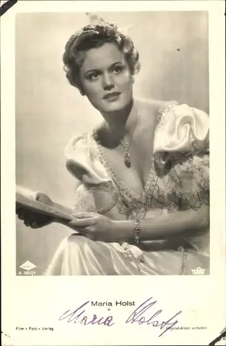 Ak Schauspielerin Maria Holst, Portrait