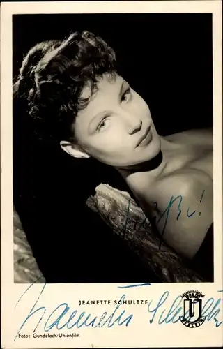 Ak Schauspielerin Jeanette Schultze, Portrait, Film Der Mann in der Wanne