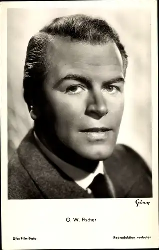 Ak Schauspieler O. W. Fischer, Portrait