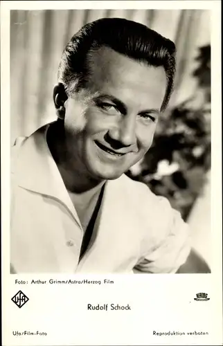 Ak Schauspieler Rudolf Schock, Portrait
