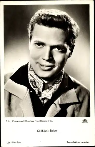 Ak Schauspieler Karlheinz Böhm, Herzog Film, Portrait