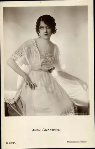 Ak Schauspielerin Iven Andersen, Portrait