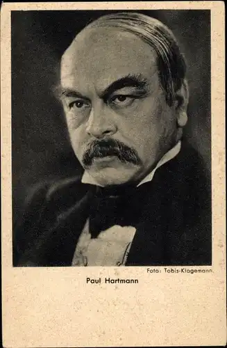 Ak Schauspieler Paul Hartmann, Portrait