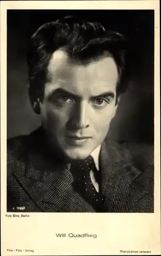 Ak Schauspieler Will Quadflieg, Portrait