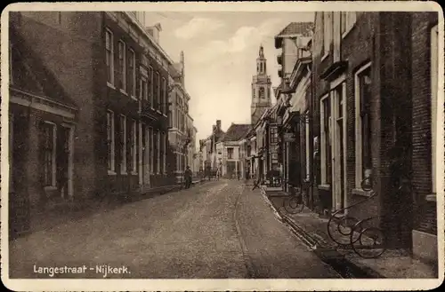 Ak Nijkerk Gelderland, Langestraat