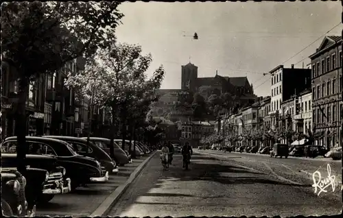 Ak Liège Lüttich Wallonien, Boulevard de la Sauveniere, Basilika St. Martin