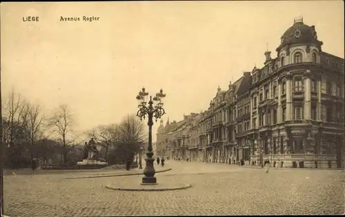 Ak Liège Lüttich Wallonien, Avenue Rogler