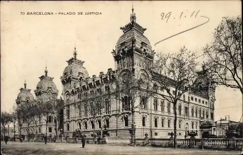 Ak Barcelona Katalonien, Palacio de Justicia, Justizpalast