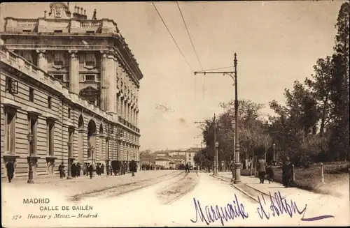 Ak Madrid Spanien, Calle de Bailén