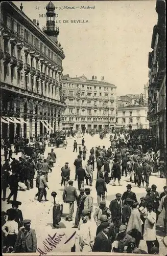 Ak Madrid Spanien, Calle de Sevilla