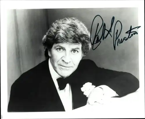 Ak Schauspieler Robert Preston, Portrait, Autogramm