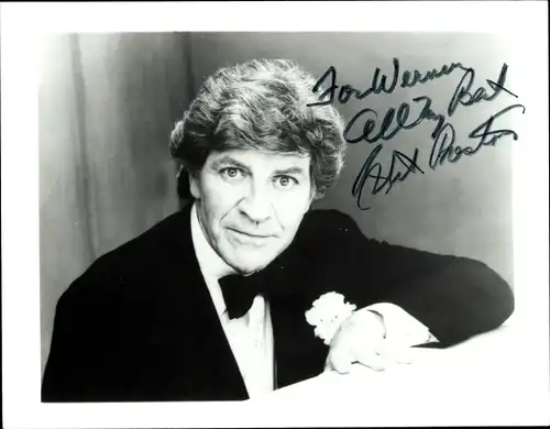 Ak Schauspieler Robert Preston, Portrait, Autogramm